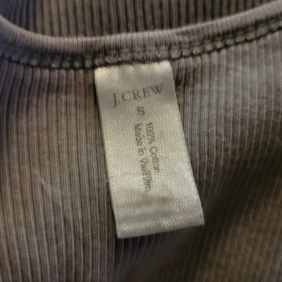J.Crew Women's Gray Ribbed Sleeveless Tank Top - S - Picture 2 of 6
